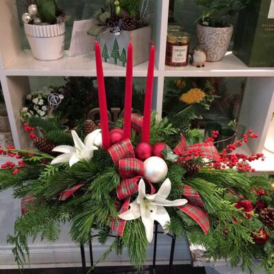 CH048 3-Candles Centrepiece