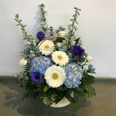 Flowers in a basket-Van Florist delivery Vancouver