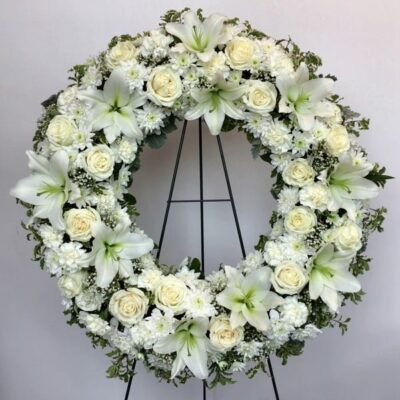 Sympathy wreath-Van Florist delivery Vancouver