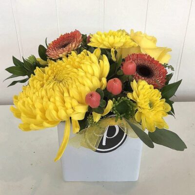 PP010 Yellow and Pink Flower Arrangement
