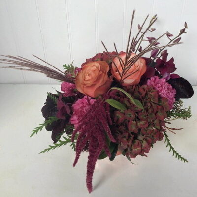 Pumpkin Thanksgiving Flowers Design