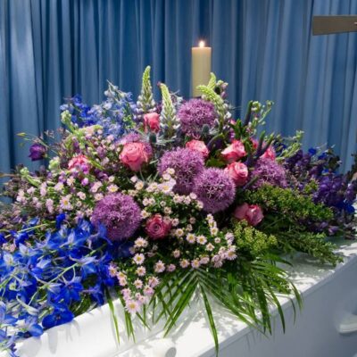 CF008 Breeze Blows Casket Flower Arrangement