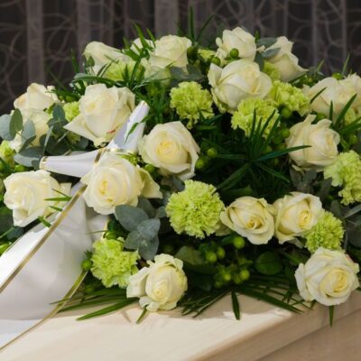 CF009 Warm Condolences Casket Flower Arrangement